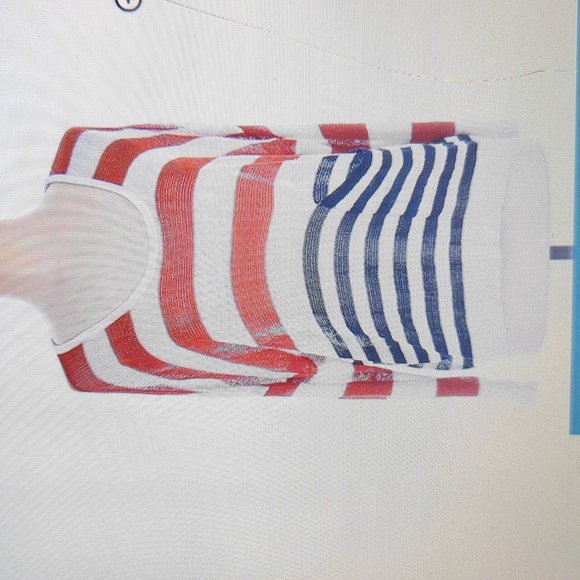 Cecico Women's Red, White, and Blue Knit Pullover Sweater With Pocket Size Large - Picture 8 of 8